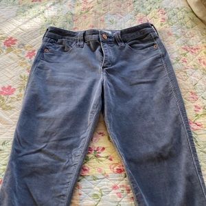 Corduroy mid rise super skinny jeans